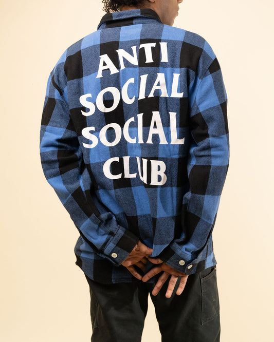 Anti Social Social Club No Expectations Flannel Shirt - Blue