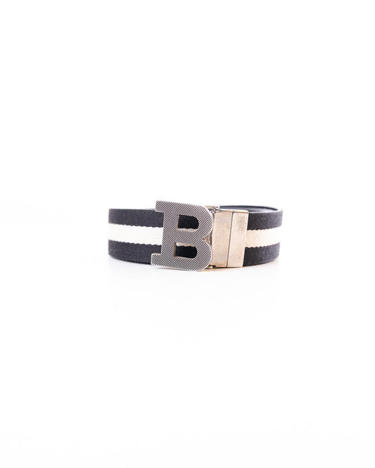 Bally B-Bold Reversible Belt In Leather & Canvas