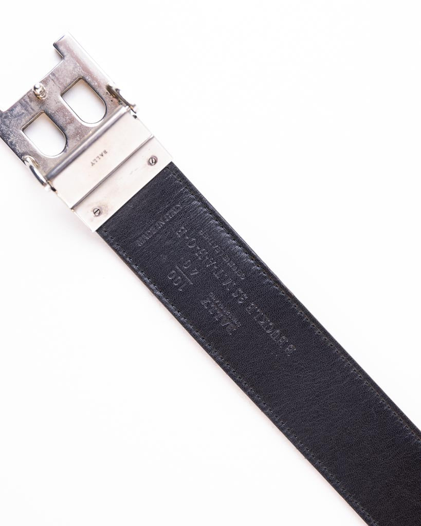 Bally B-Bold Reversible Belt In Leather & Canvas