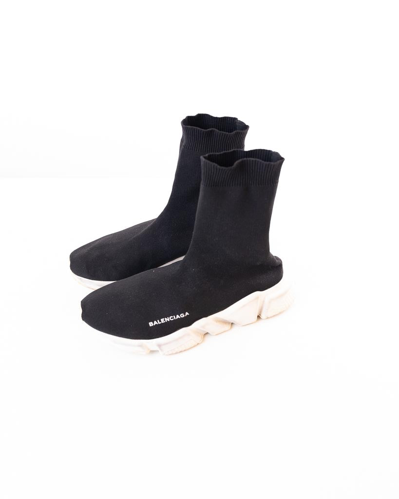 Balenciaga SPeed Trainer - Black And White