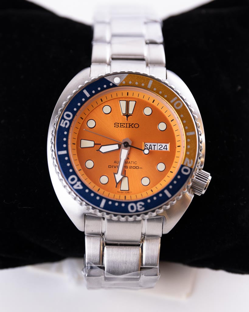 Seiko Prospex Automatic 200M Diver Turtle Orange Nemo Limited Edition Srpc95 / Sbdy023