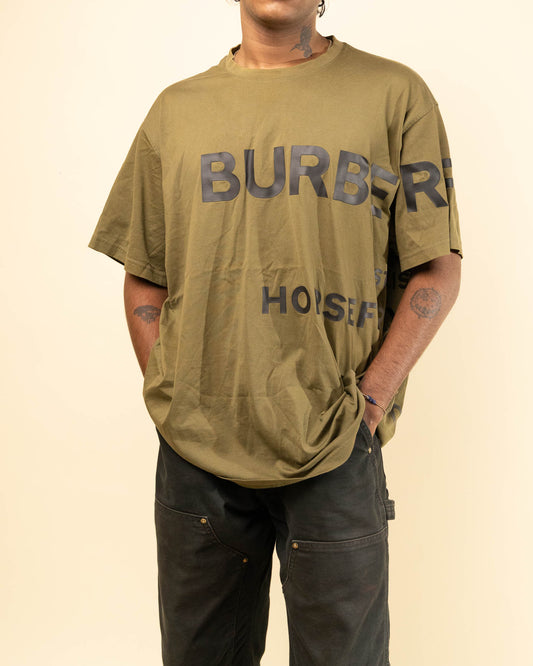 Burberry Horseferry Print Cotton Oversized T-Shirt