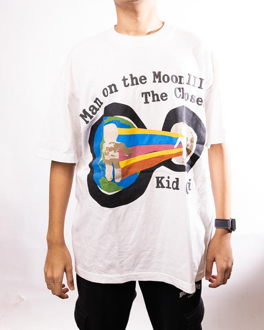 Kid Cudi X Cpfm T-Shirt Man On The Mood 3D Tshirt - White