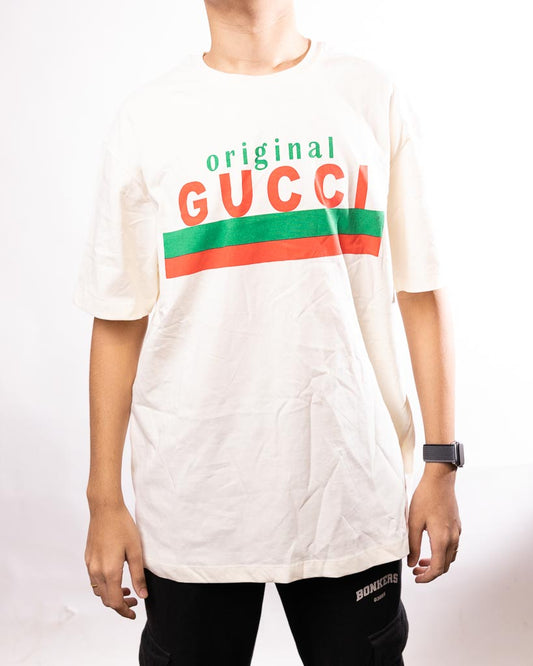 Gucci Original Print Oversize T-Shirt - White