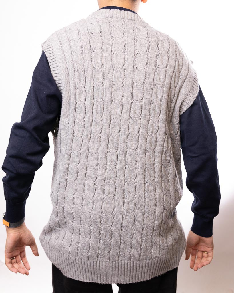 Polo Ralph Lauren Cable-Knit Vest - Grey