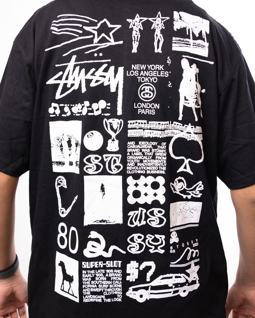 Stussy Unisex Black Sara T-Shirt - Black