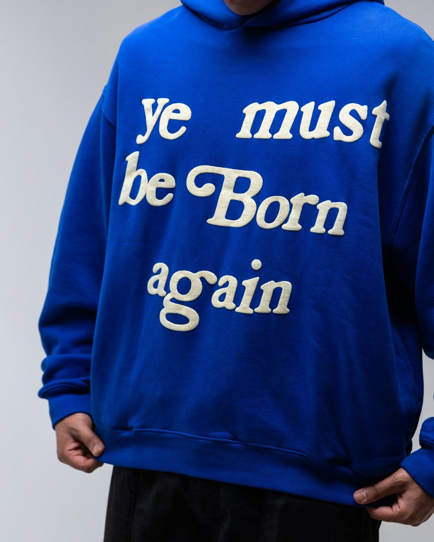 Ye Must Be Born Again Blue Hoodie