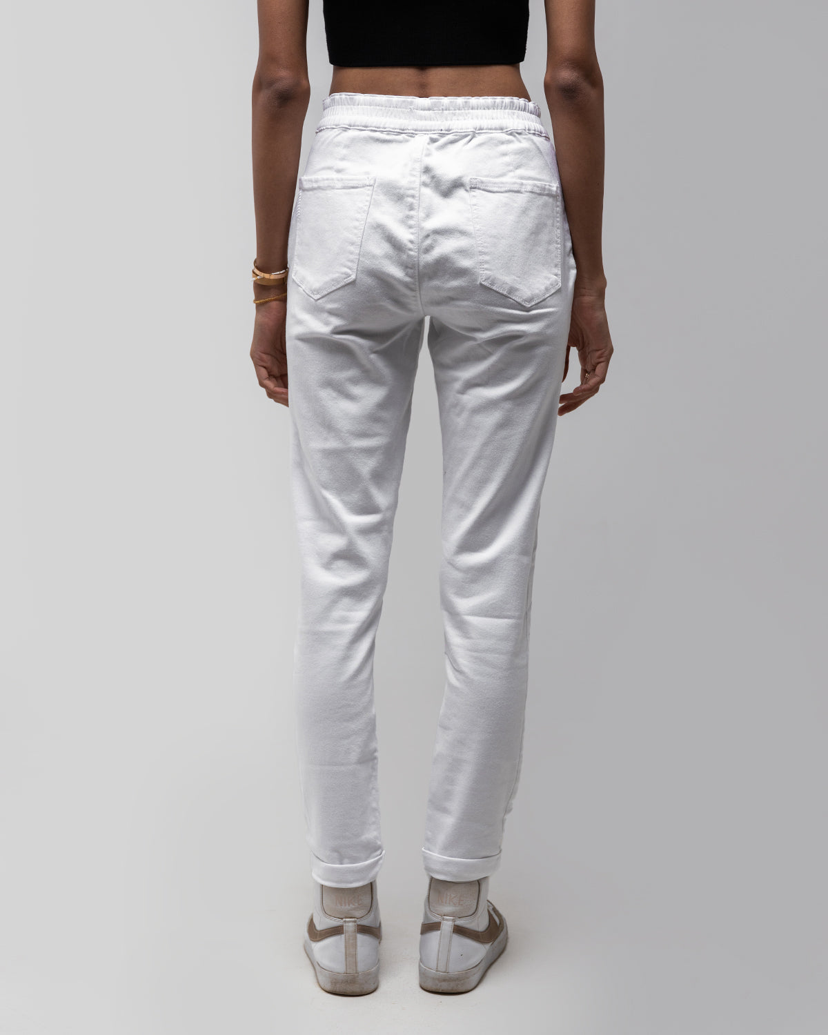 Paige Fraser Lyocell Blend White Pants