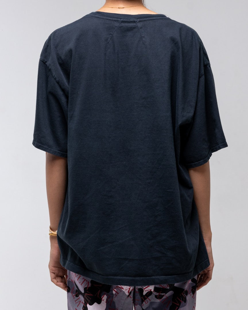 Rhude Embroidered Slant Black Pocket Tee