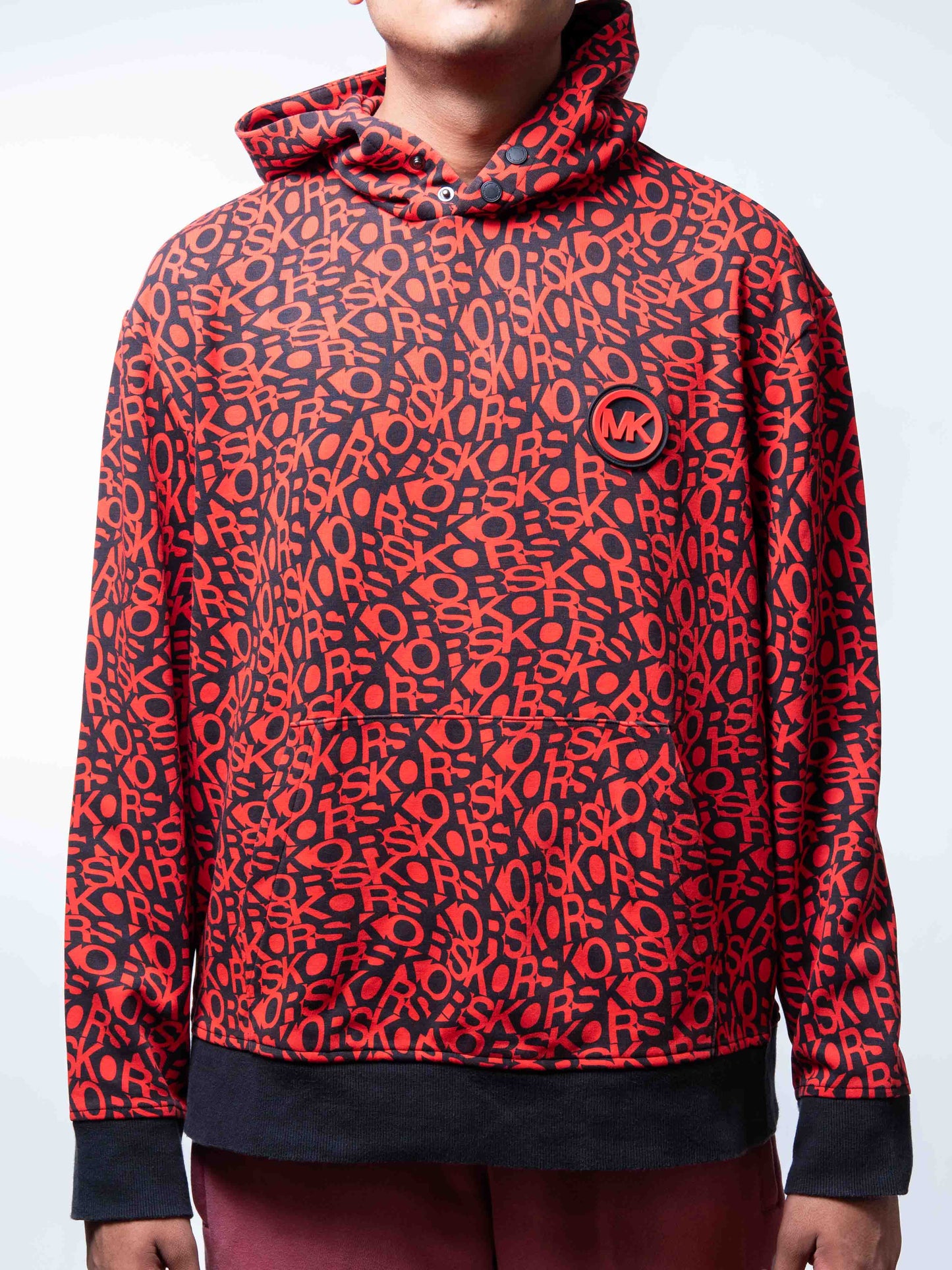 Micheal Kors Graphic Logo Cottton Blend Hoodie