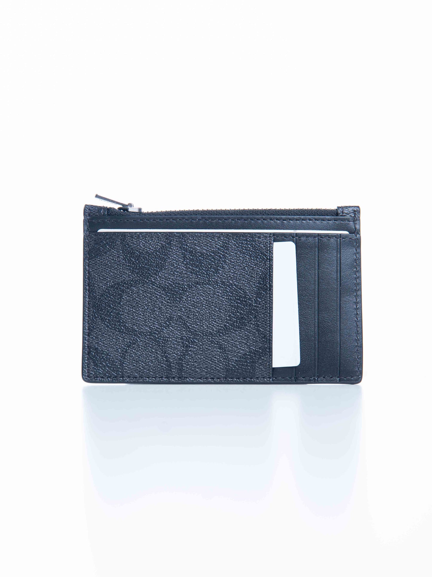 Coach Zip Case In Signature Cavas Black