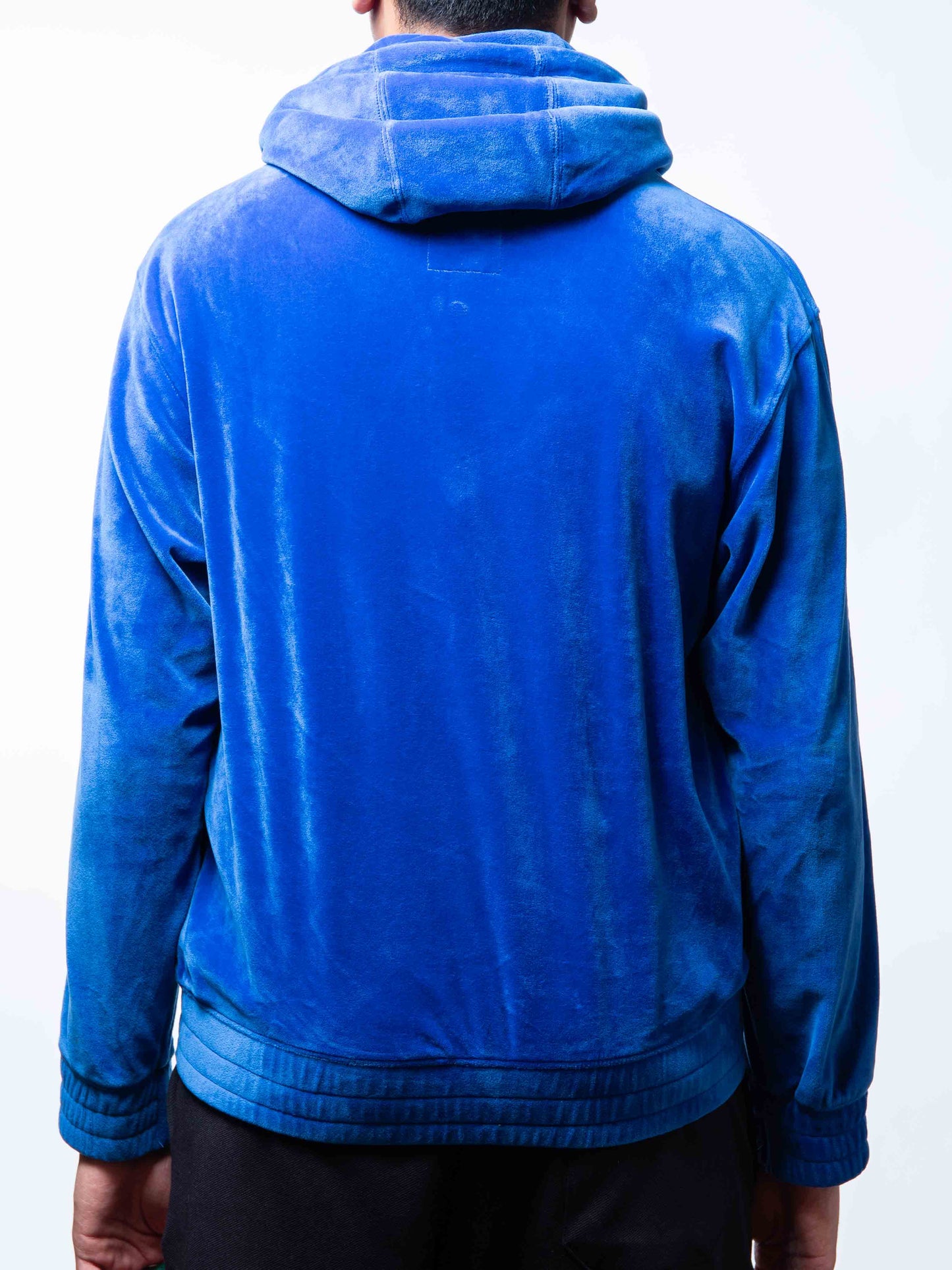 Adidas Originals Triple Blue Jeremy Scott Velour Hoodie