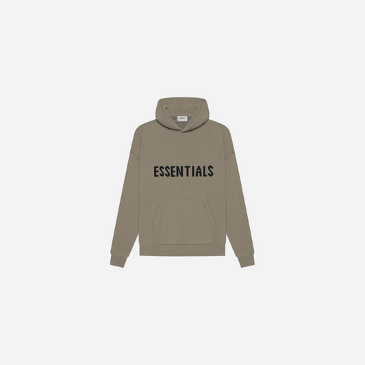 FEAR OF GOD ESSENTIALS KNIT PULLOVER HOODIE (SS21) TAUPE