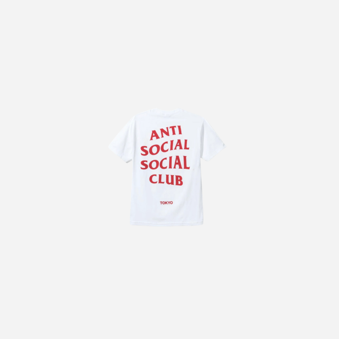 ANTI SOCIAL SOCIAL CLUB TOKYO LOGO TEE WHITE RED