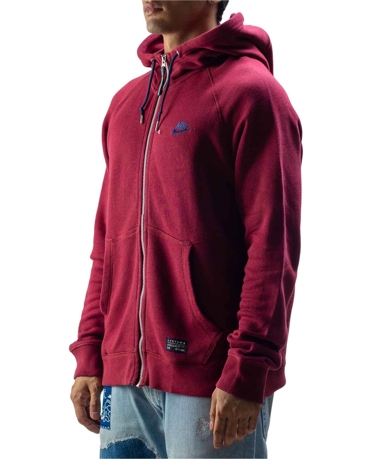 Nike Fcb Football Hoodie Maroon