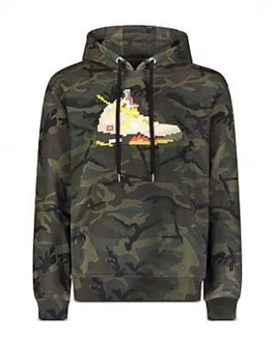 8-Bit By Mostly Heard Rarely Seen - Camo Sneaker Graphic Hoodie