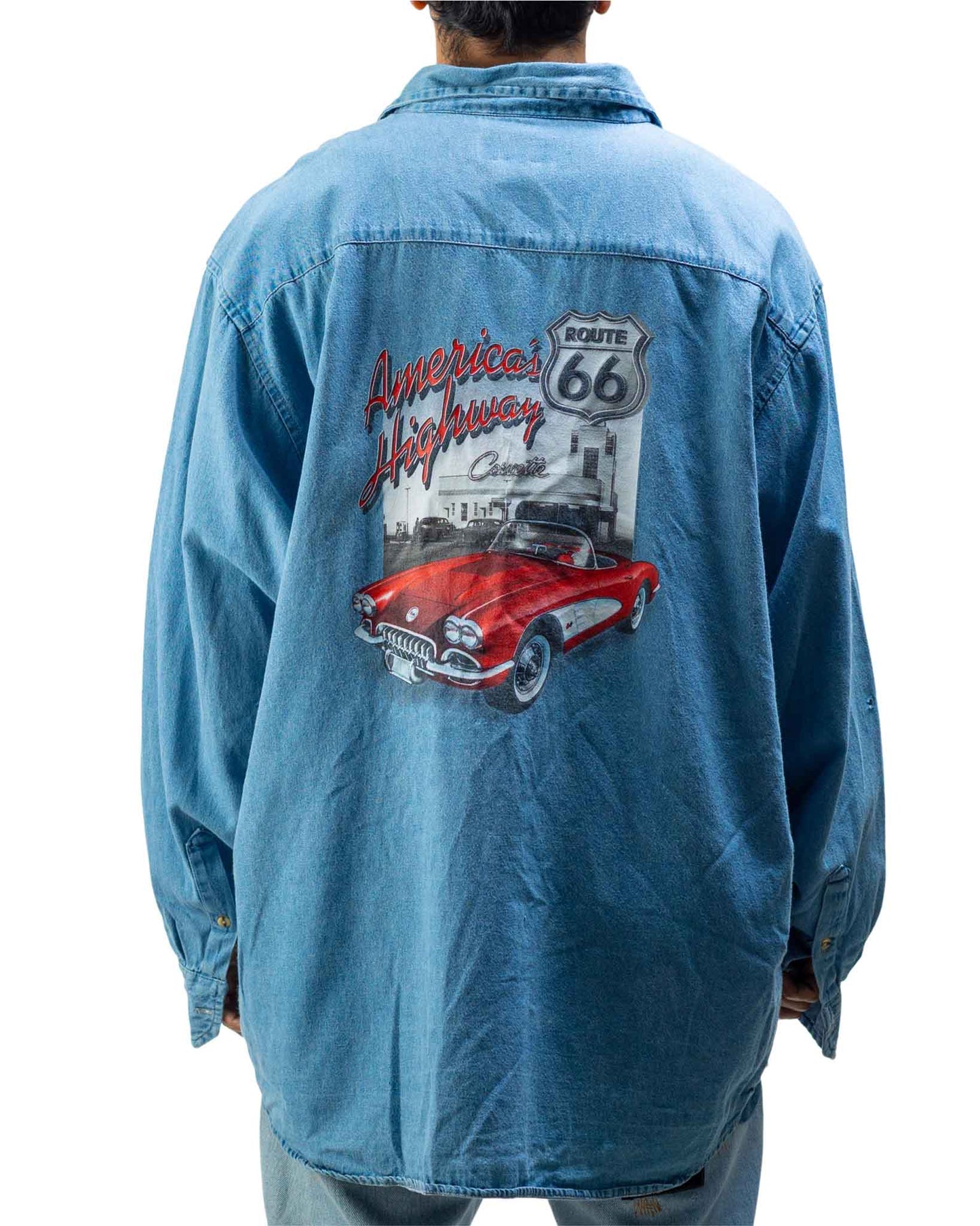 Vintage Ccc Route 66 Denim Shirt