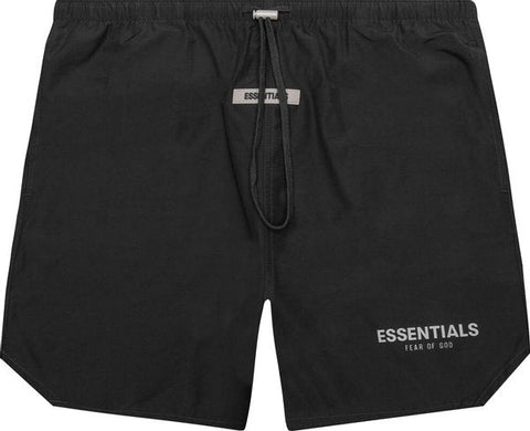 Fear Of God Essentials 3M Reflective Black Volley Shorts