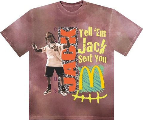 Travis Scott X Mcdonald'S Jack Smile II T-Shirt Berry