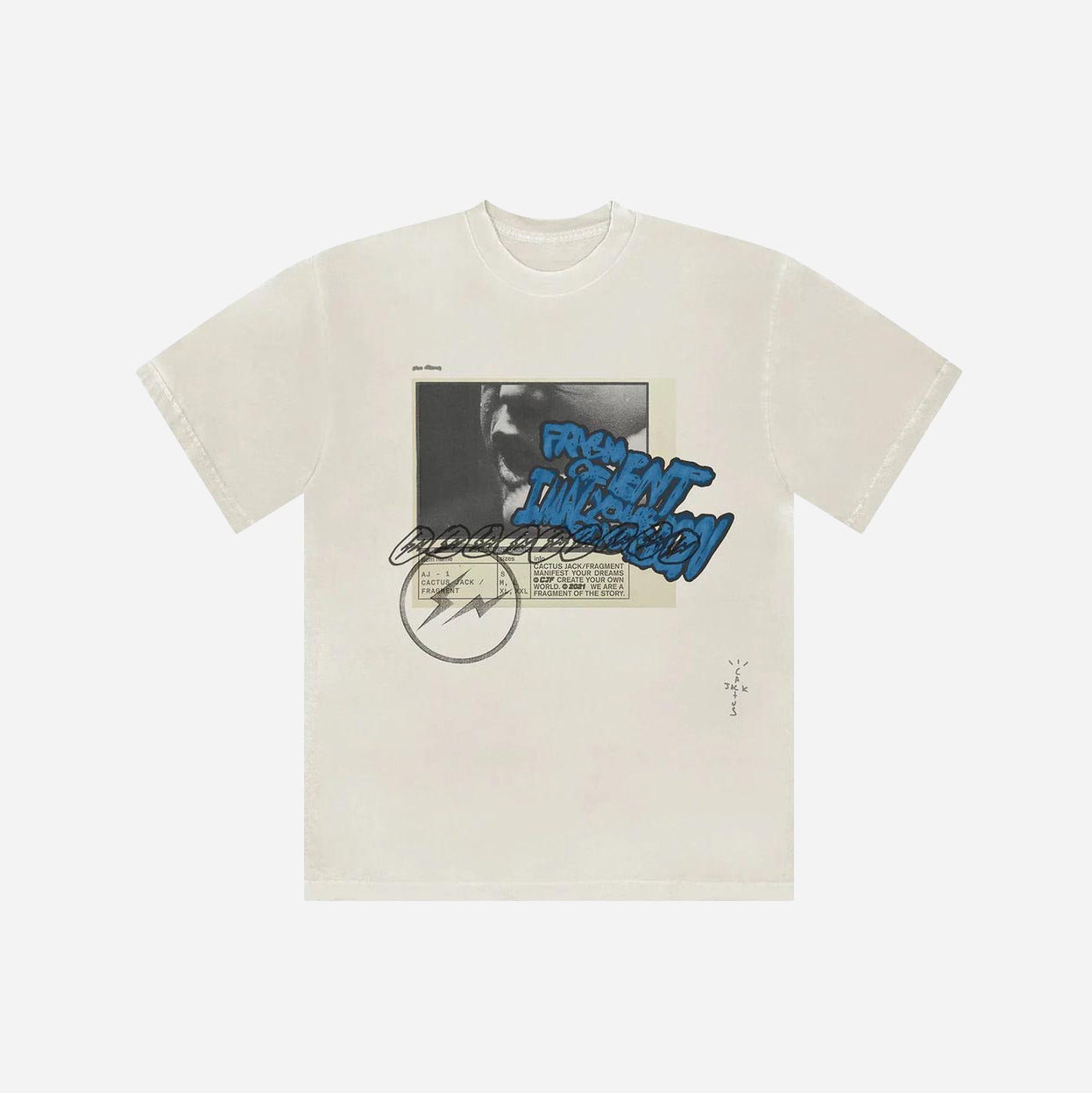 TRAVIS SCOTT MANIFEST TEE WHITE