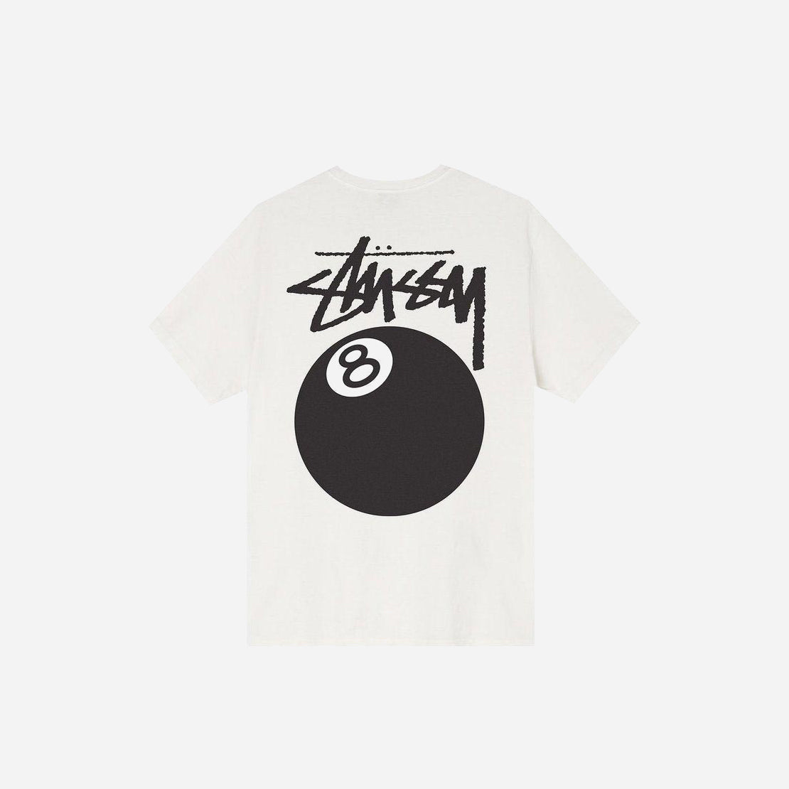 STUSSY 8 BALL PIGMENT DYED TEE NATURAL