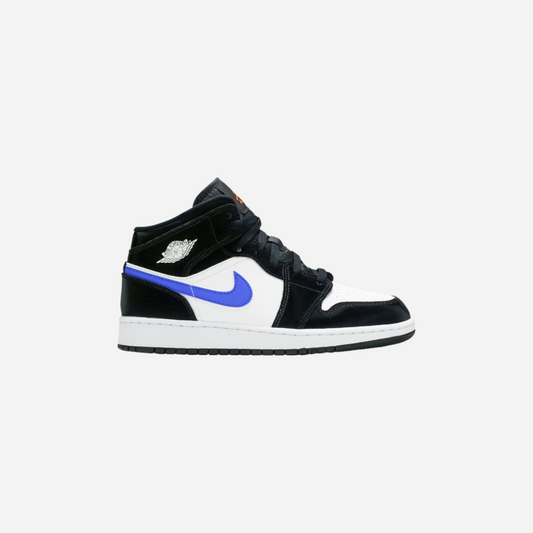 JORDAN 1 MIDBLACK RACER BLUE WHITE (GS)