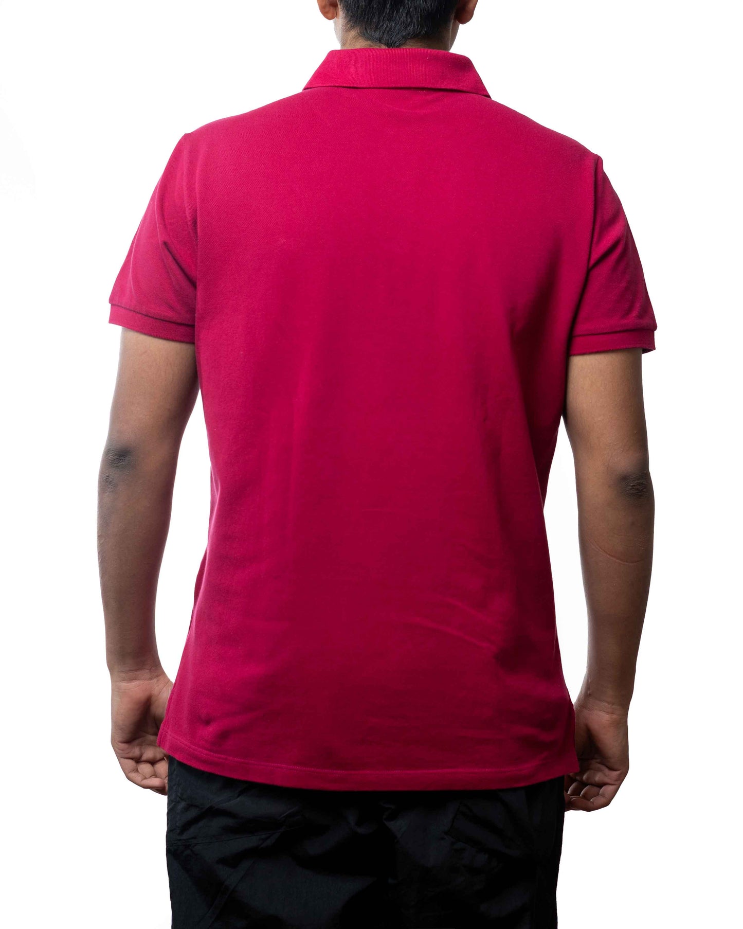 Etro Men Burgandy Solid Polo Shirt