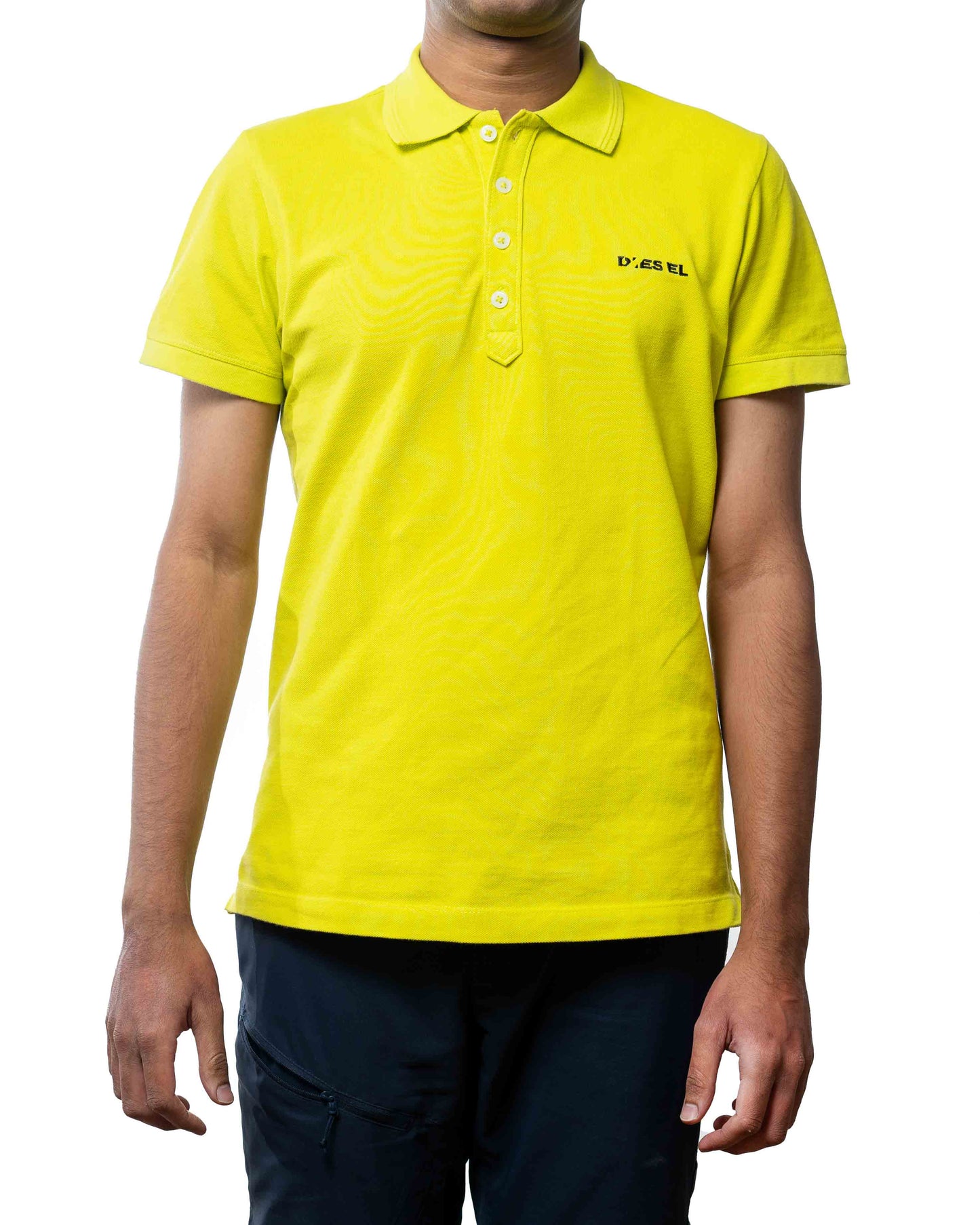 Diesel T-Heal Lime Green Polo Tee