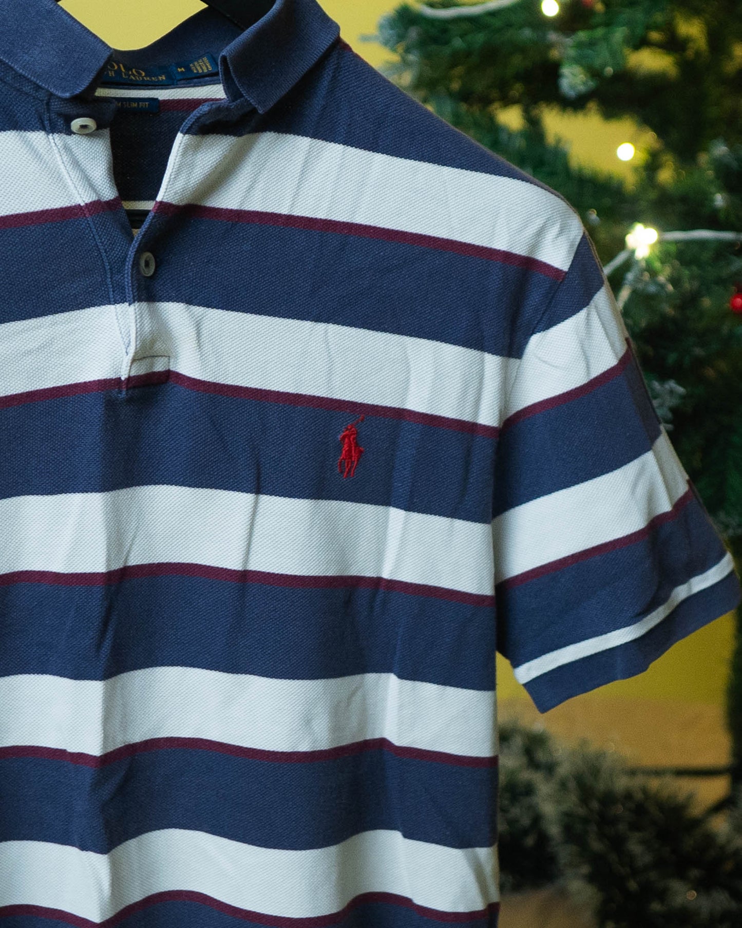 Polo Ralph Lauren Logo Striped Cotton T-Shirt