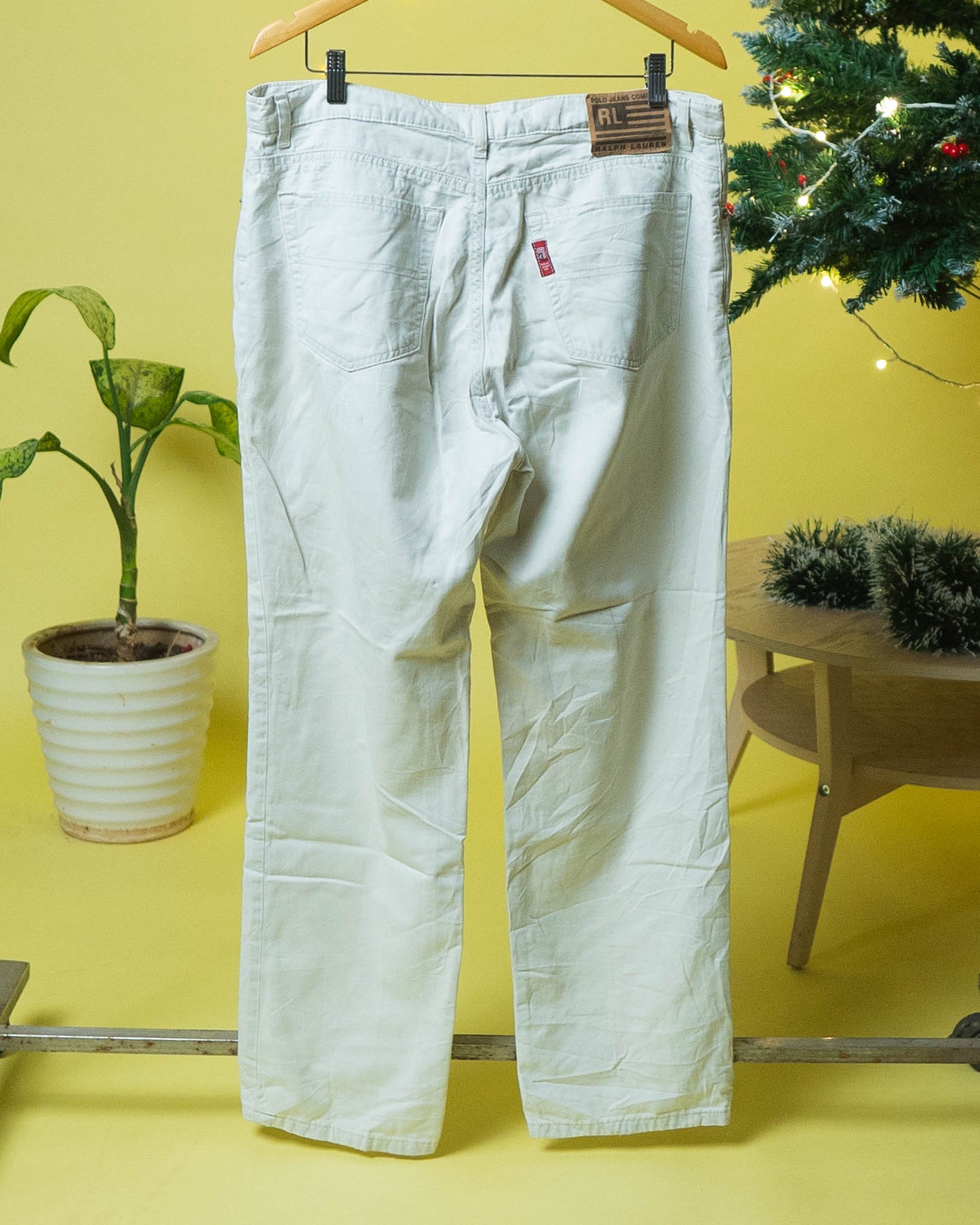 Polo Ralph Lauren Vintage 90s White Polo Jeans