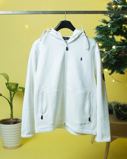 Polo Ralph Lauren Zipper Hoodie White