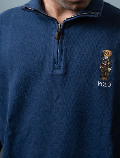 Polo Ralph Lauren Polo Bear Wool Quarter-Zip Sweater