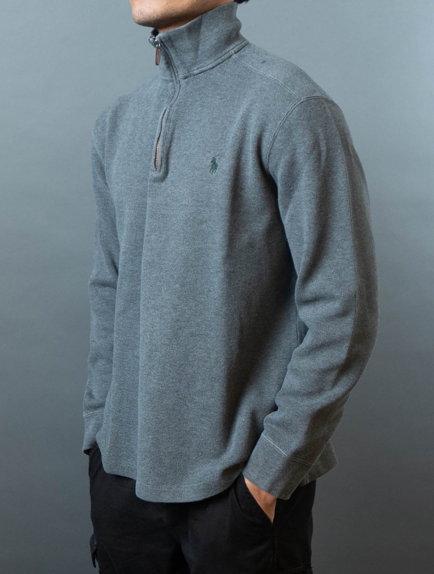 Polo Ralph Lauren Quarter-Zip Grey Sweater