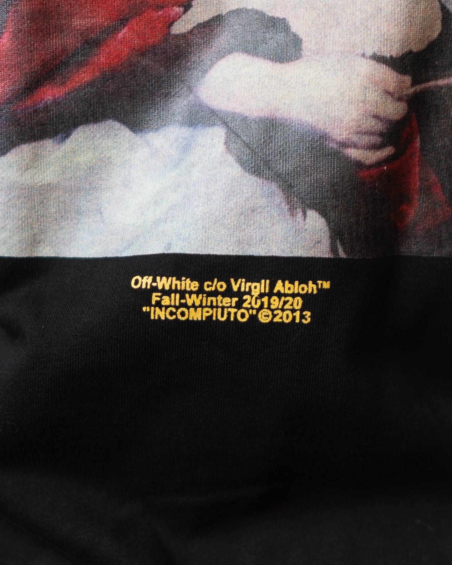 Off White Diag Mariana De Silva Over Black Crewneck