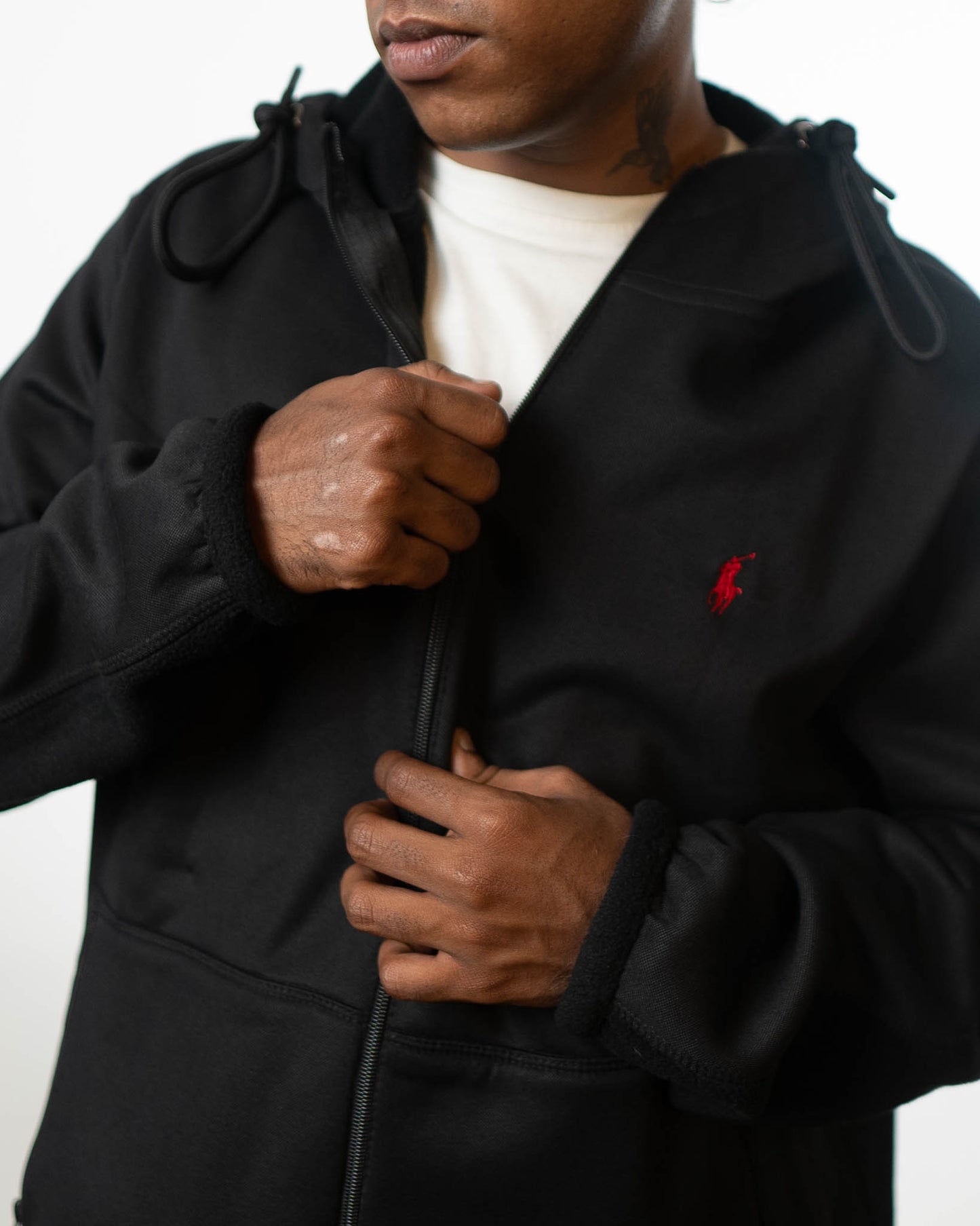 Polo Ralph Lauren Zipper Hoodie Black