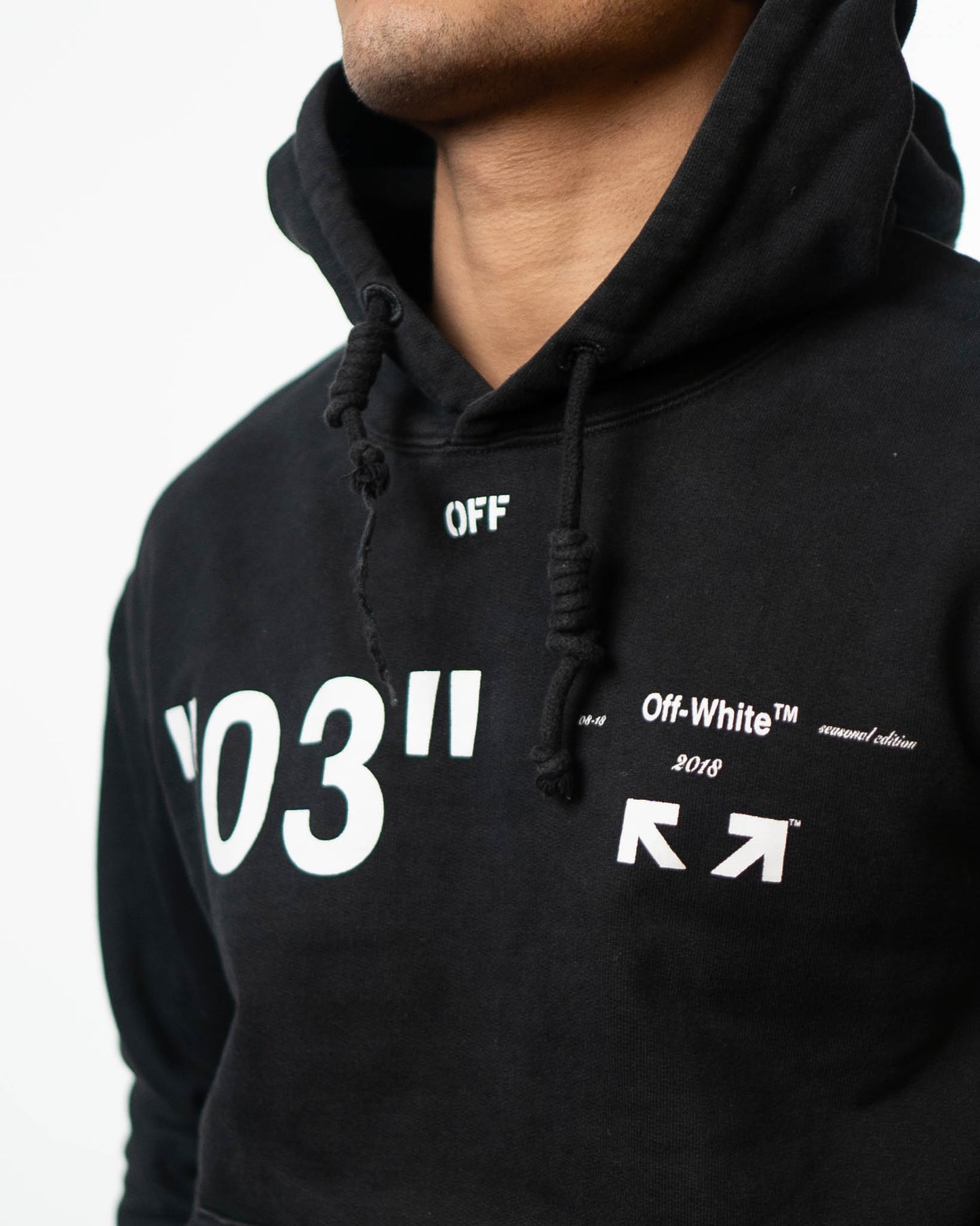 Off White 03 Hoodie Black