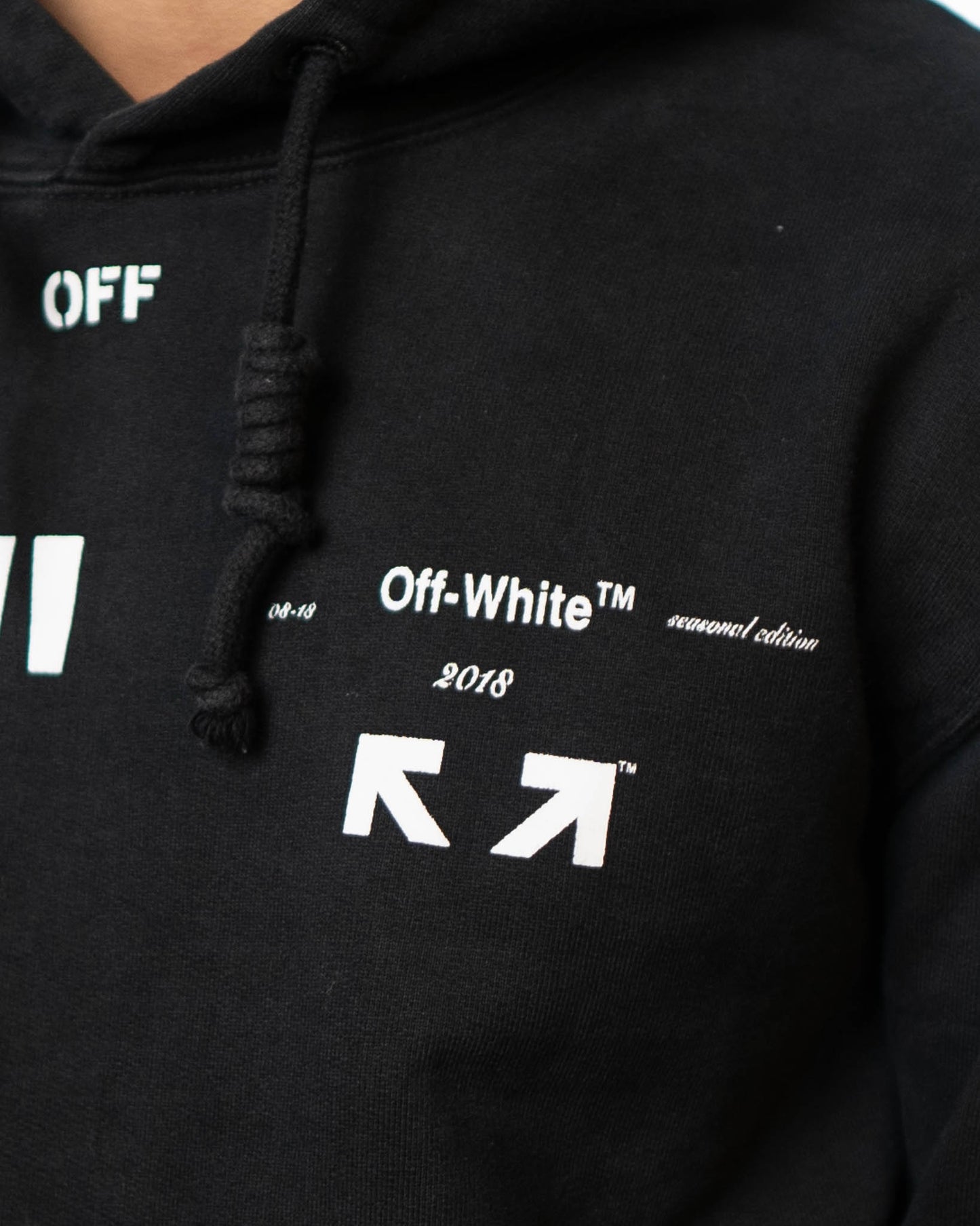 Off White 03 Hoodie Black