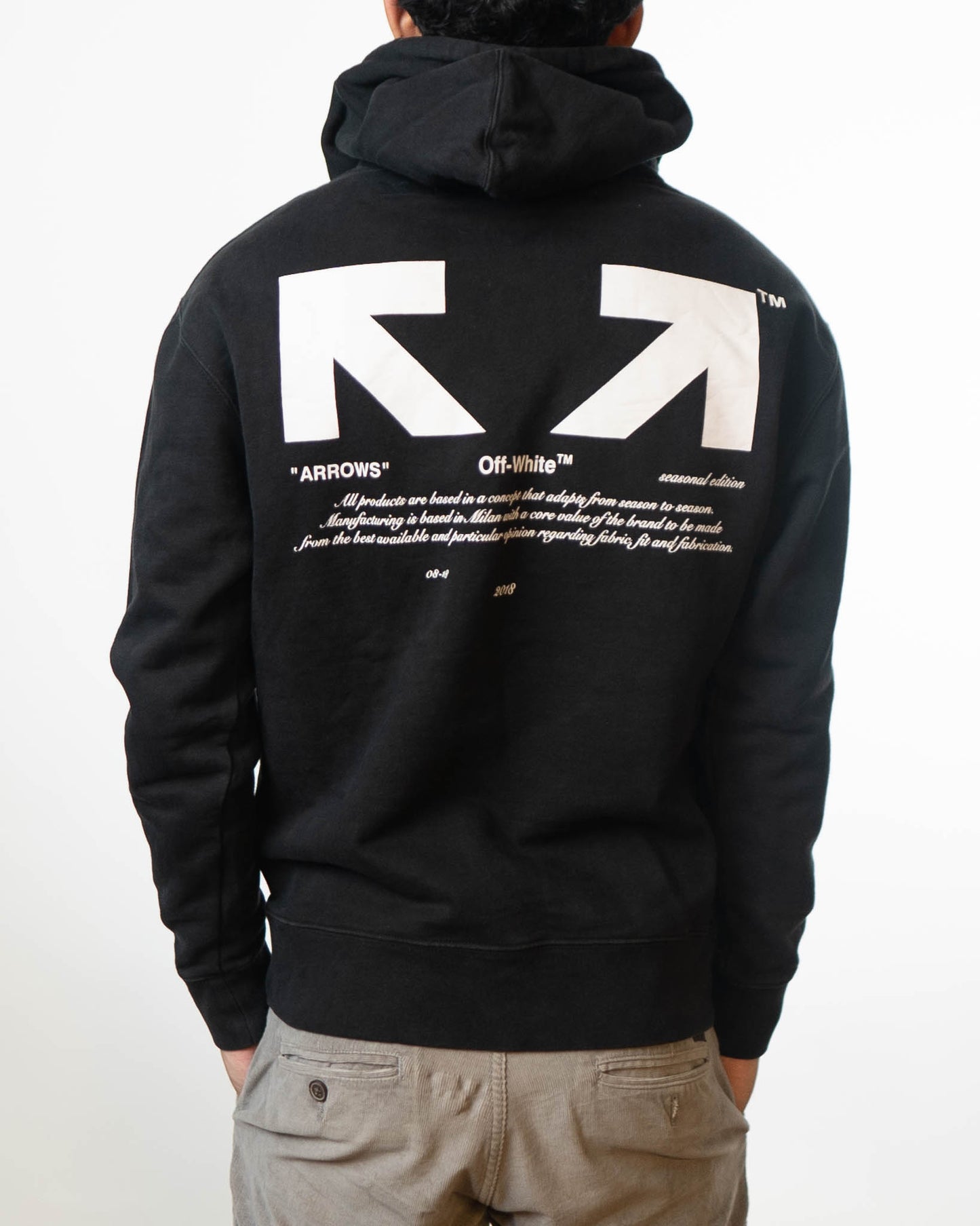 Off White 03 Hoodie Black