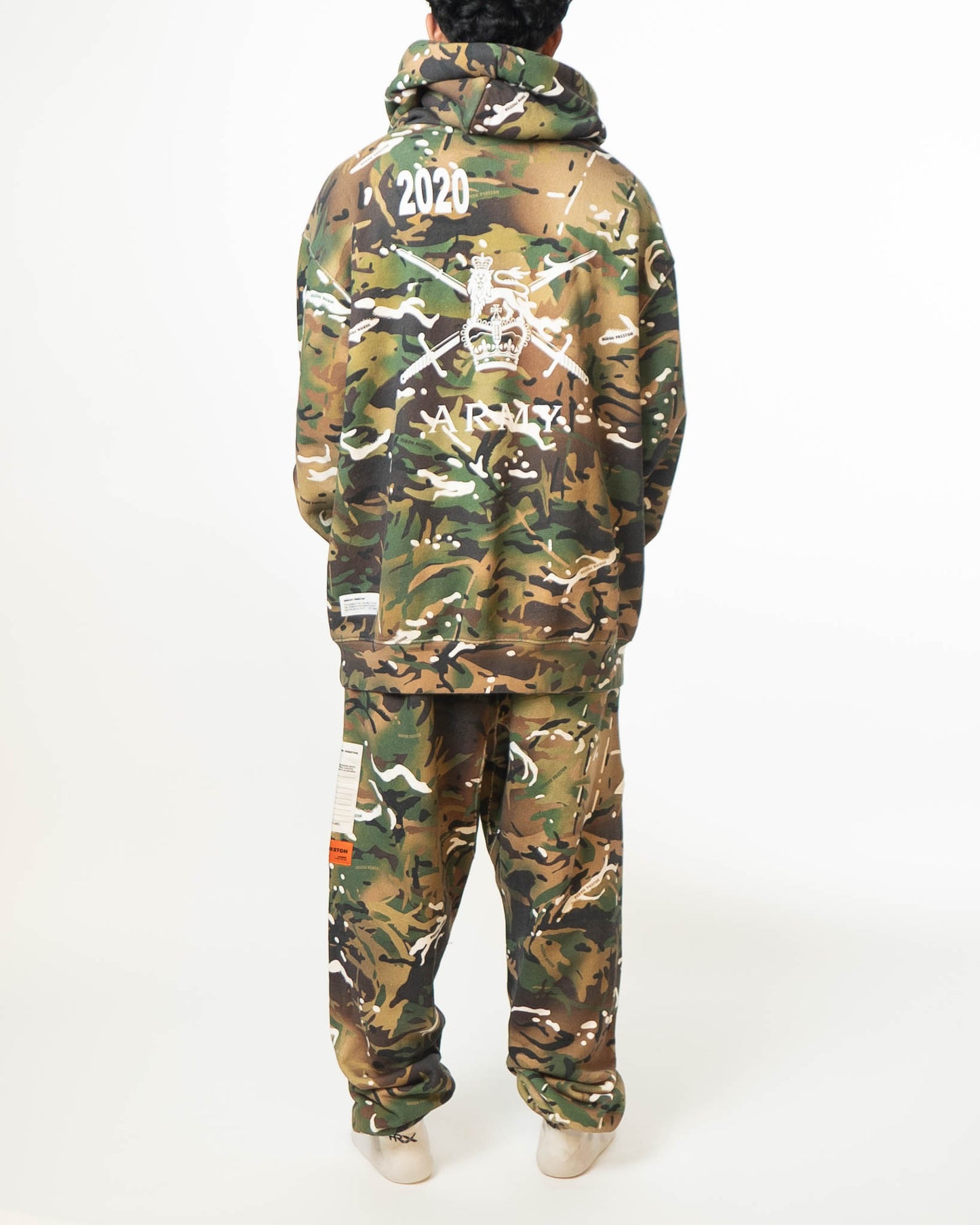 Heron Preston Camouflage Hoodie Sweatshirt