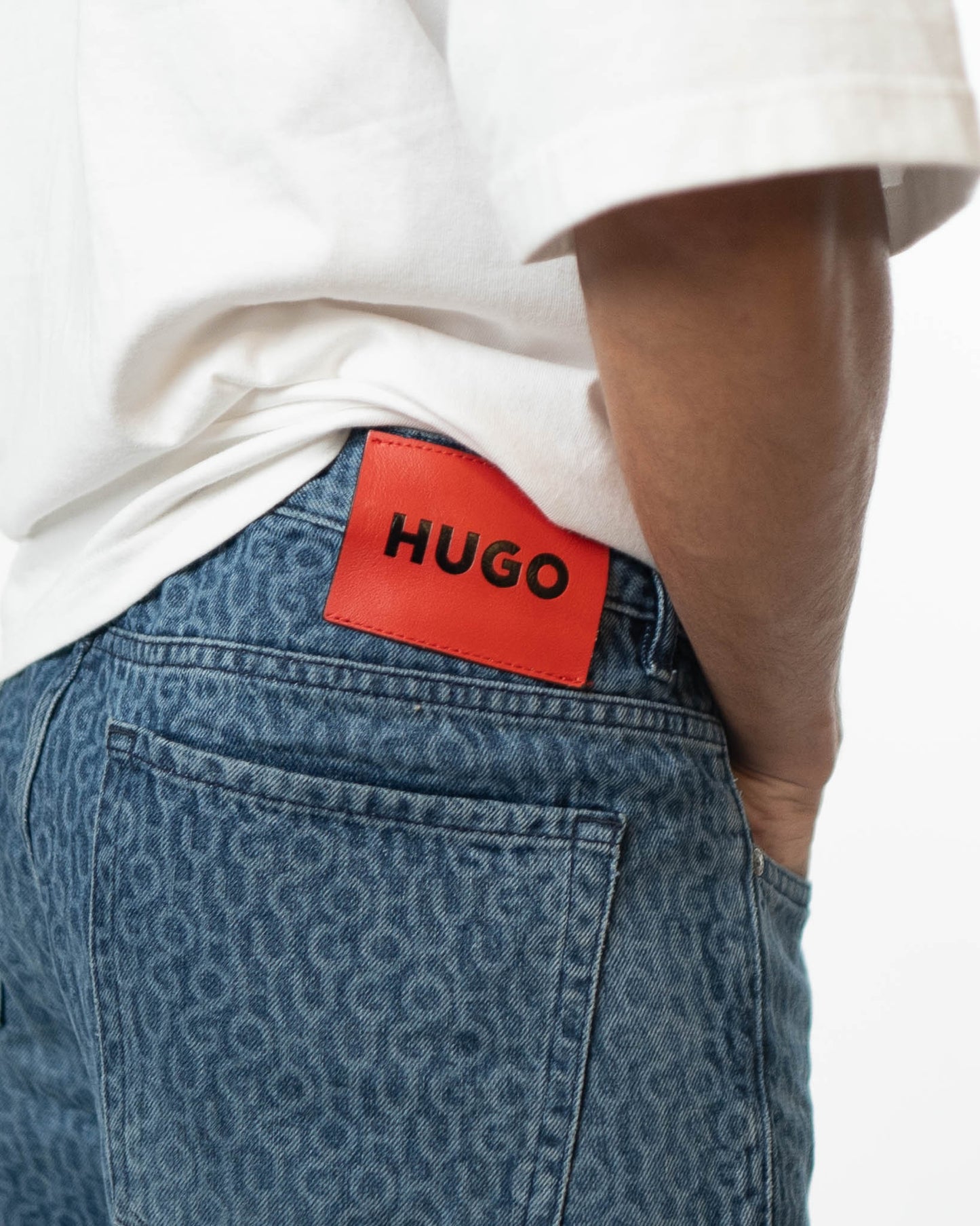 Hugo Boss Logo Blue Jeans