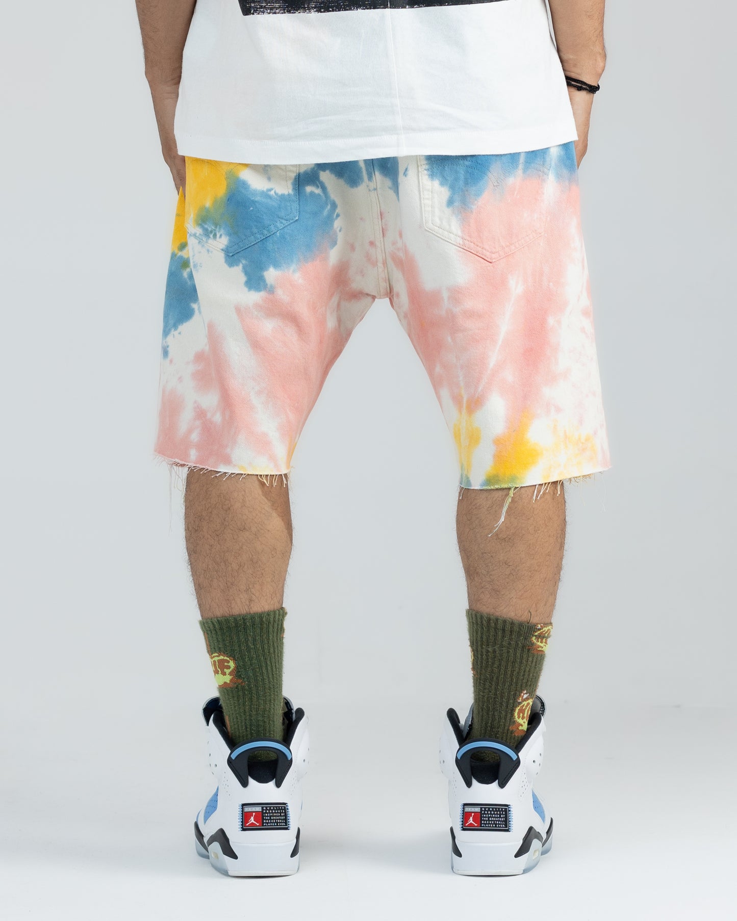 Levis Tie Die Denim Shorts