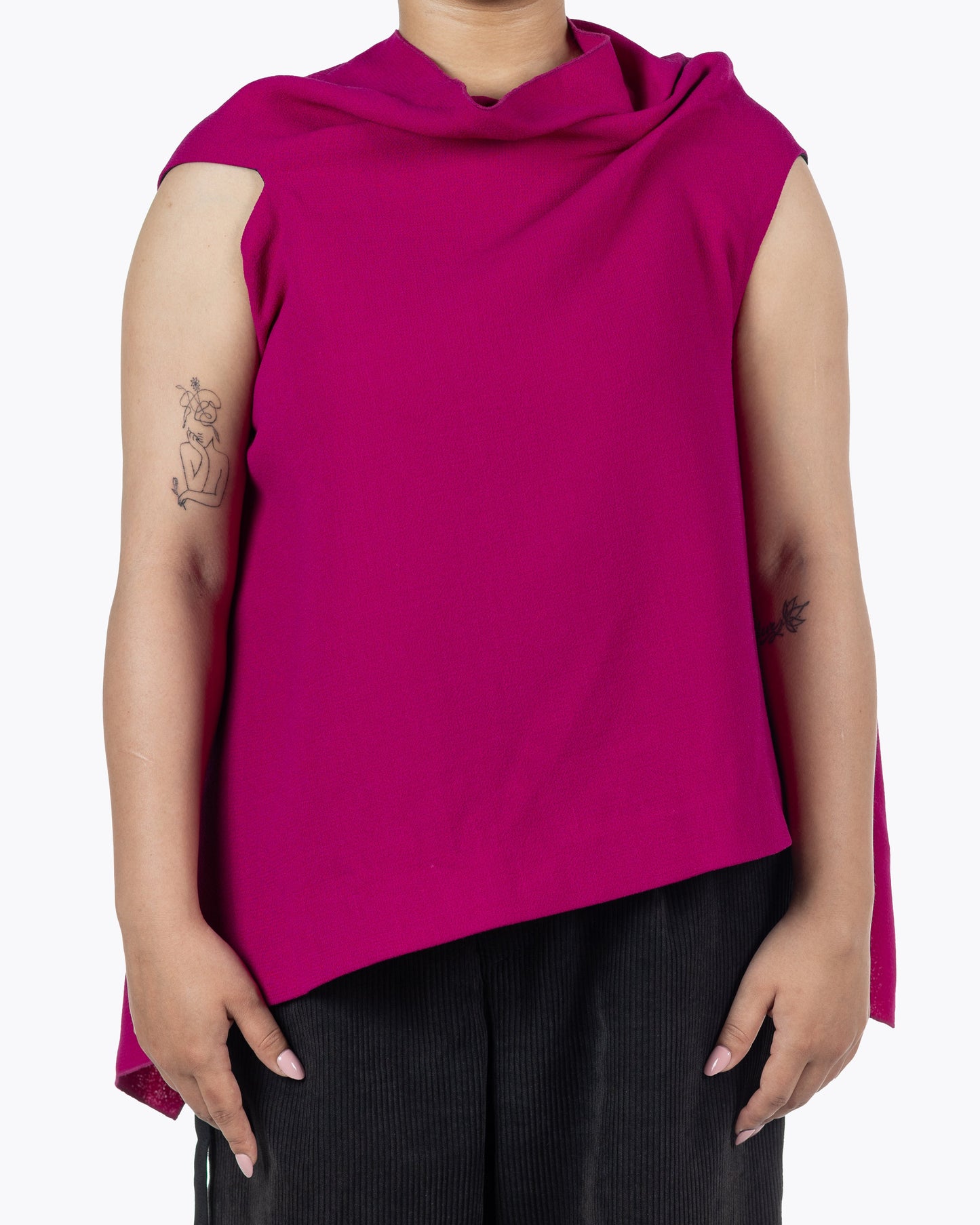 Roland Mouret Eugene Top - Purple Sleeveless Blouse