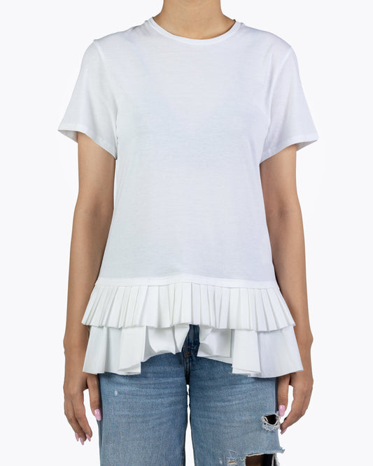 Alexander Mcqueen White Frill Top