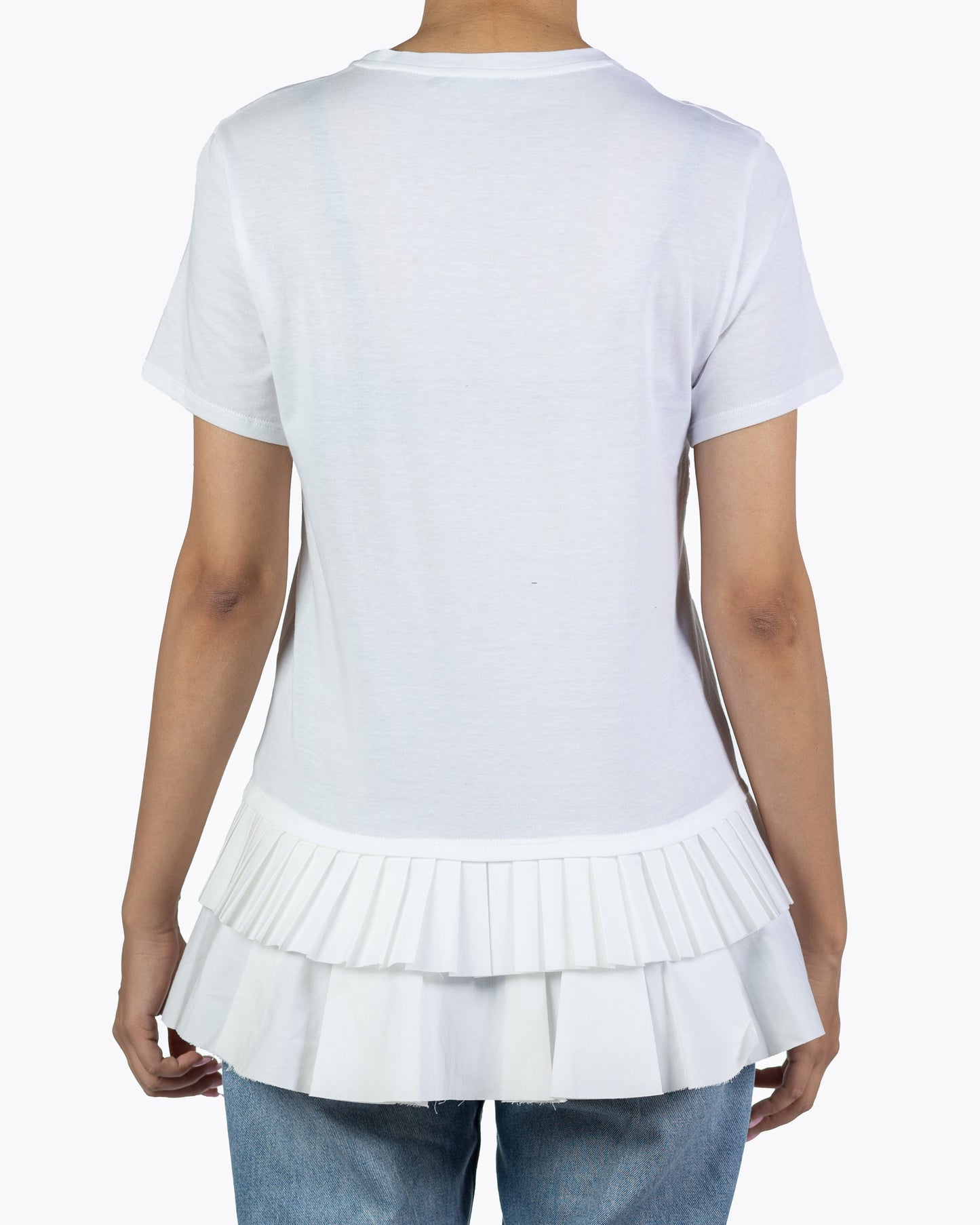 Alexander Mcqueen White Frill Top