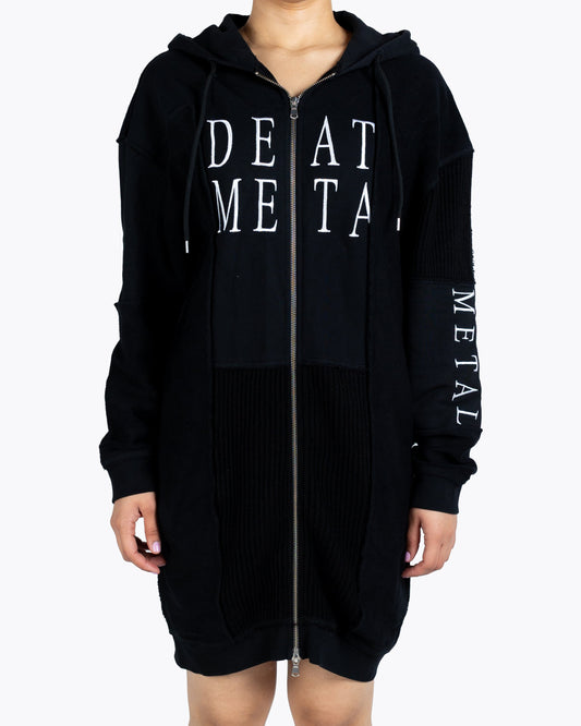 Alexander Mcqueen Metal Black Zipper Hoodie