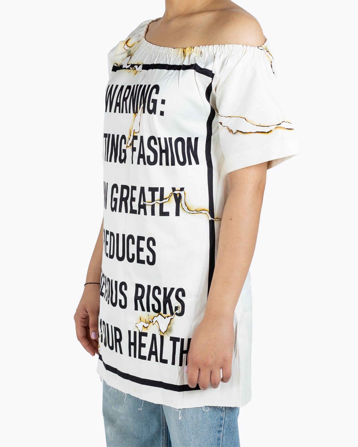 Moschino It'S Lit Warning Jersey T-Shirt Dress