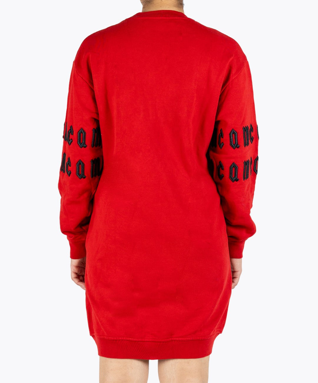 Mcq By Alexander Mcqueen Red Graphic Sweatshirt Dress