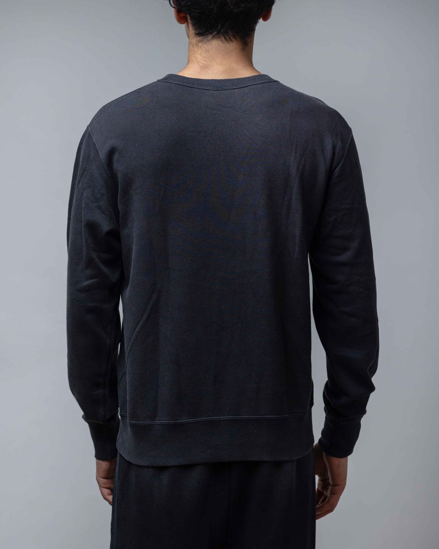 Champion Reverse Weave Chain Stitch Logo Crewneck Black