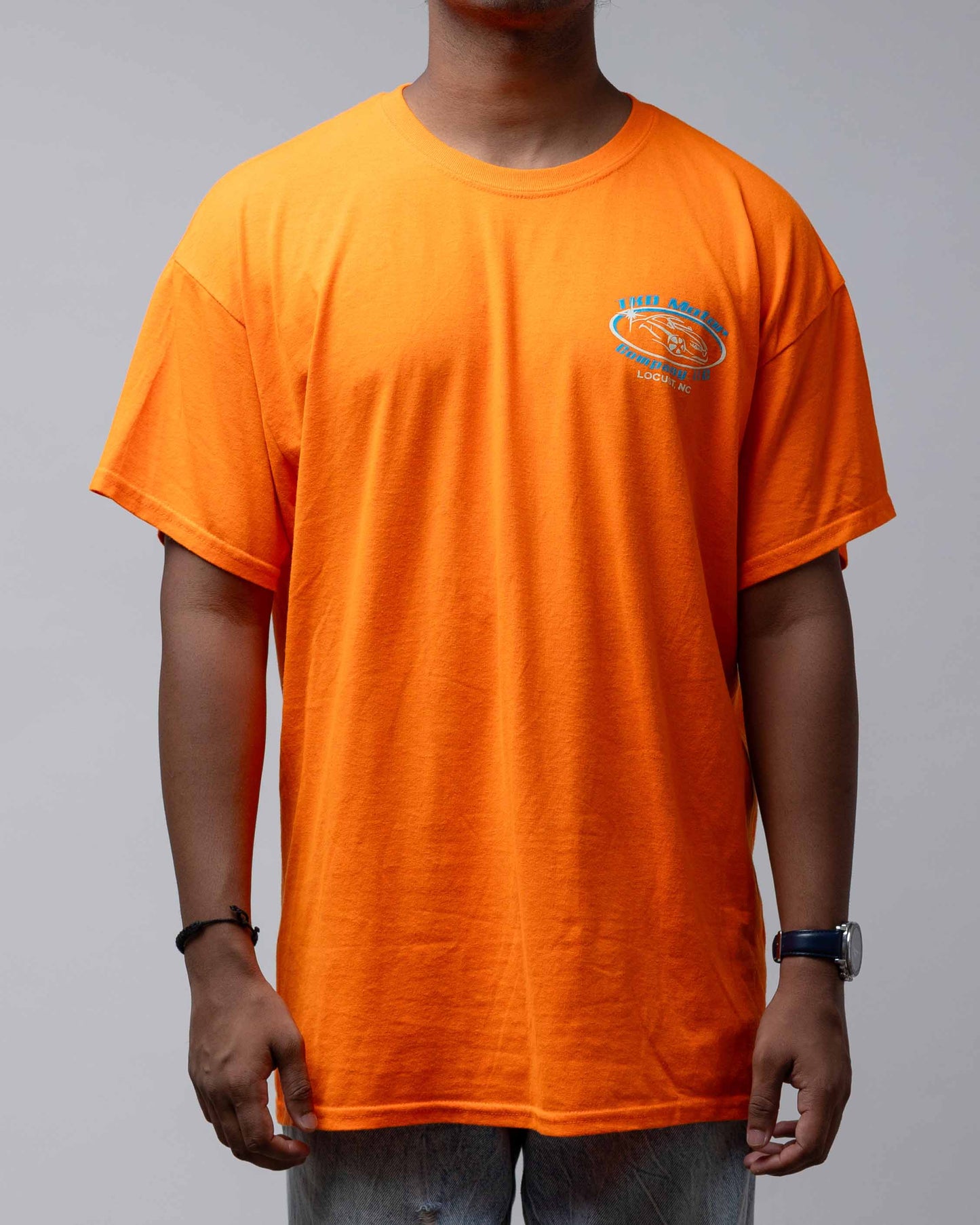 Vintage Tkd Motors Tee Neon Orange