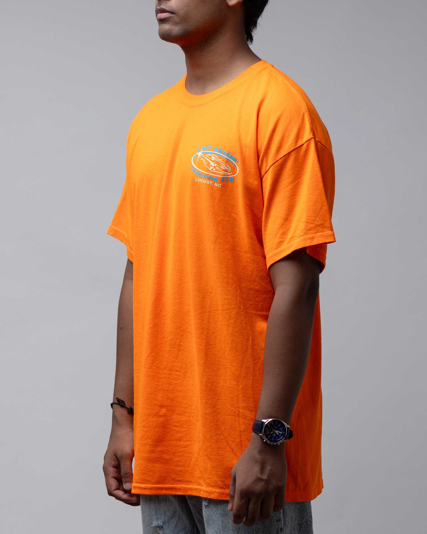 Vintage Tkd Motors Tee Neon Orange